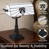 image:imageLavish Home Tiffany Style Bankers Desk Lamp with Stained Glass Shade Black