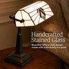 image:imageLavish Home Tiffany Style Bankers Desk Lamp with Stained Glass Shade Black