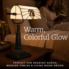 image:imageLavish Home Tiffany Style Bankers Desk Lamp with Stained Glass Shade Black