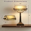 image:imageLavish Home Tiffany Style Bankers Desk Lamp with Stained Glass Shade Brown
