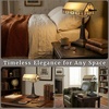 image:imageLavish Home Tiffany Style Bankers Desk Lamp with Stained Glass Shade BrownDark Brown  Black   Off White