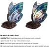 image:imageLavish Home Tiffany Style Table Lamp with Stained Glass Shade BronzePointed Wings