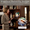 image:imageLavish Home Tiffany Style Table Lamp with Stained Glass Shade BronzePointed Wings