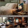 image:imageLavish Home Tiffany Style Table Lamp with Stained Glass Shade BronzePointed Wings