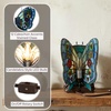 image:imageLavish Home Tiffany Style Table Lamp with Stained Glass Shade BronzeRounded Wings