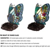 image:imageLavish Home Tiffany Style Table Lamp with Stained Glass Shade BronzeRounded Wings