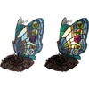 image:imageLavish Home Tiffany Style Table Lamp with Stained Glass Shade BronzeTiffany Lamps  Bundle