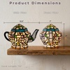 image:imageLavish Home Tiffany Style Teapot Lamp 105 x 7