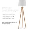 image:imageLavish Home Tripod Floor Lamp NaturalWhite 185 x 58Modern