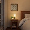 image:imageLavish Home USB Rectangle Lamp with Wood BaseModern Desk Light LED Bulb Included USB Port for Living Room Bedroom OfficeSingle Lamp