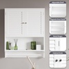 image:imageLavish Home Wall Mounted Kitchen Storage Cabinet White 238 x 295