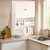 image:imageLavish Home Wall Mounted Kitchen Storage Cabinet White 238 x 295