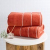 image:imageLuxury Cotton Towel Set 2 Piece Bath Sheet Set Made From 100 Zero Twist Cotton Quick Dry Soft and Absorbent By Bedford Home White  BlackBrick  White