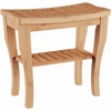 image:imageShower BenchWater Resistant Natural EcoFriendly Bamboo with Storage Shelf for Bathroom Spa or Sauna by Lavish Home