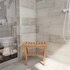 image:imageShower BenchWater Resistant Natural EcoFriendly Bamboo with Storage Shelf for Bathroom Spa or Sauna by Lavish Home