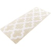 image:imageBathroom Rug  24 x 60 Inch Long Non Slip Bath Mat with Trellis Pattern  Extra Soft Absorbent Cotton Bath Mat  Machine Washable Bathroom Rugs Runner for Shower Tub or Vanity by Lavish Home BrownBone