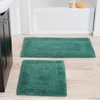 image:imageBathroom Rugs  2  Piece Cotton Bathroom Mat Set  Machine Washable Bath Mats for Washroom Kitchen or Laundry Room by Lavish Home BrickGreen