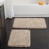 image:imageLavish Home 2 Piece Memory Foam Shag Bath Mat  Ivory