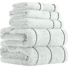 image:imageLavish Home Bathroom Towels Set Bathroom Accessories Seafoam Set of 6