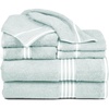 image:imageLavish Home Bathroom Towels Set Bathroom Essentials Eggplant Set of 8Seafoam