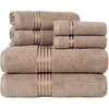 image:imageLavish Home Bathroom Towels Set Taupe Set of 6