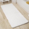 image:imageLavish Home Memory Foam Shag Bath Mat 24x58 White
