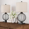 image:imageLavish Home Modern Table Lamps Black Set of 2 13 x 26