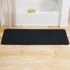 image:imageLavish Home Oversized Bathroom Rug  ExtraLong Memory Foam Bath Mat with Nonslip Backing  Absorbent Runner for the Shower Tub or Sink Black