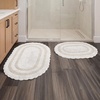 image:imageLavish Home Reversible Bathroom Rug Set Ivory 2Pieces 32x2024x17Ivory