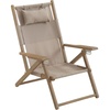 image:imageLavish Home Set of 2 Beach Chair  Outdoor WeatherResistant Wood Folding Chair with Backpack Straps  4Position Reclining Seat  Beach Essentials GrayTaupe