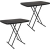 image:imageLavish Home Small Adjustable Folding TV Tray Table White 19H24H28HBlack