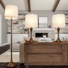 image:imageLavish Home Table and Floor Lamps Bronze Set of 3 11x24514x635Bronze SemiMatte