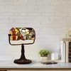 image:imageLavish Home Tiffany Style Bankers Desk Lamp with Stained Glass Shade BrownMulticolor