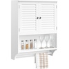 image:imageLavish Home Wall Mounted Kitchen Storage Cabinet White 238 x 295