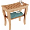 image:imageShower BenchWater Resistant Natural EcoFriendly Bamboo with Storage Shelf for Bathroom Spa or Sauna by Lavish Home