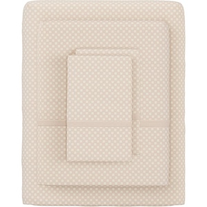 image:imageBrushed Microfiber Sheet Set 3 Piece Embossed Checkered Bed Linens Deep Pocket Fitted amp Flat Sheets Plus A Pillowcase by Lavish Home Twin BlueChampagne