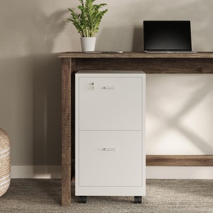 image:imageLavish Home 2Drawer Wooden File Cabinet with Lock White 16 x 27White