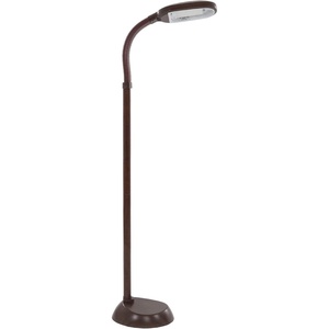 image:imageLavish Home 721438 Full Spectrum Natural Sunlight Floor Lamp with Bendable NeckReading Craft Studying and Esthetician Light 625 BrownBrown