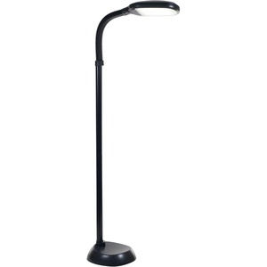 image:imageLavish Home Adjustable LED Floor Lamp with Bendable Neck  Full Spectrum Natural Sunlight LED Lamp for Bedroom and Living Room  Reading Craft and Esthetician Light Black