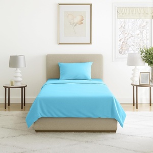 image:imageLavish Home Brushed Microfiber Sheet Set Twin Extra Long WhiteLight Blue