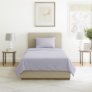 image:imageLavish Home Brushed Microfiber Sheet Set Twin Extra Long WhiteSilver Gray