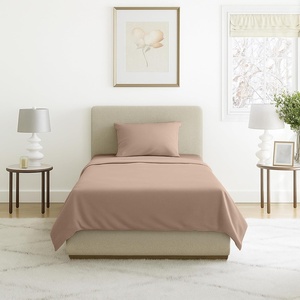 image:imageLavish Home Brushed Microfiber Sheet Set Twin Extra Long WhiteTaupe