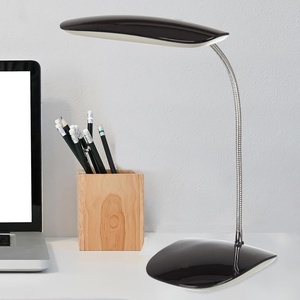 image:imageLavish Home LED Desk Lamp  Contemporary Touch Activated Reading Lamp with Adjustable Gooseneck 3 Brightness Levels and USB Power Cord by Northwest Black