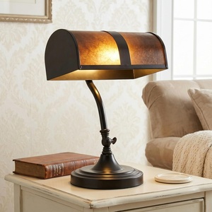 image:imageLavish Home MissionStyle Bankers Desk Lamp Black 10 x 9 x 14