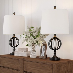image:imageLavish Home Table Lamps BlackIvory Set of 2