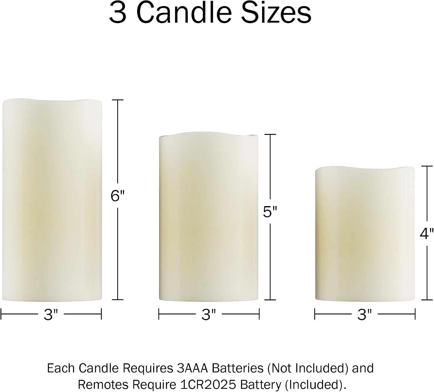 image:imageFlameless LED Candles  3Piece Color Changing Flameless Candle Set with Remote for Home Wedding Bridal Shower and Christmas Decor by Lavish Home