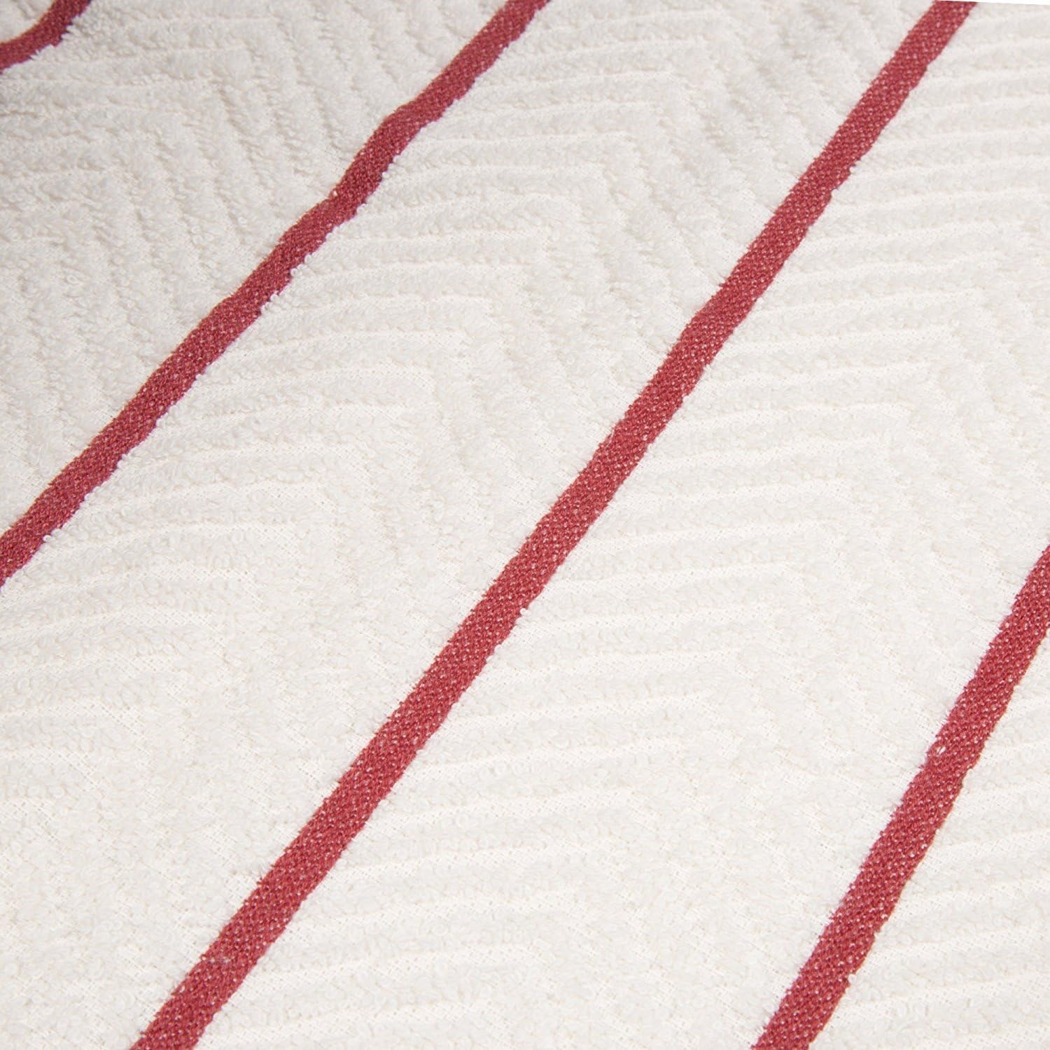 image:imageLavish Home 8Piece Combed Cotton Kitchen Towels Set  Absorbent Chevron Weave Bathroom Washing Cloths for Cleaning and Drying Multicolored