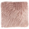 image:image22 Plush Pillow Luxury Square Accent Pillow Insert and Shag Glam Cover Set For Bedroom or Living Room by Lavish Home Pink