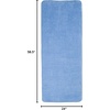 image:image24x59 Memory Foam Extra Long Bath Mat by Lavish Home  Woven Jacquard Fleece  BlueBlue