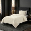 image:image3PC Velvet Queen Quilt Bedding Set  96x92 Inch Queen Bedspread and Matching Pillow Shams  Medium Weight Bed Set for All Seasons  Ultra Soft Luxury Cotton Velvet Bedding by Lavish Home CreamCream